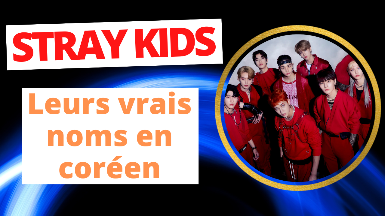 Les vrais noms des Stray Kids en coréen